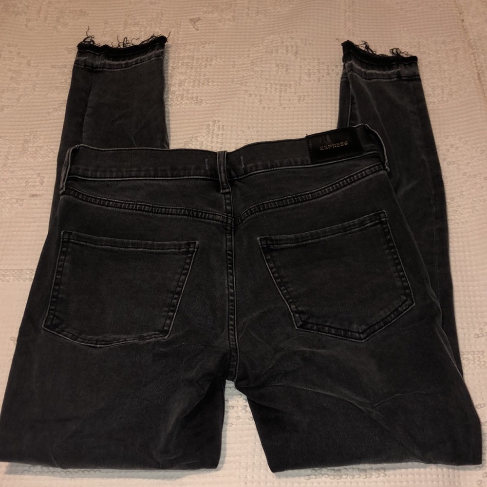 Express gray skinny jeans - Picture 2 of 3